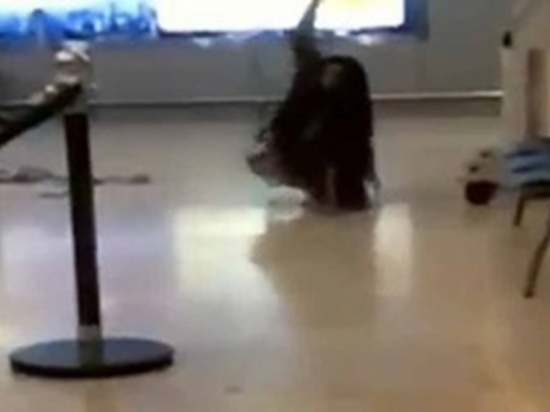 شاهد .. خادمة تثير الرعب بحركات هيستيرية