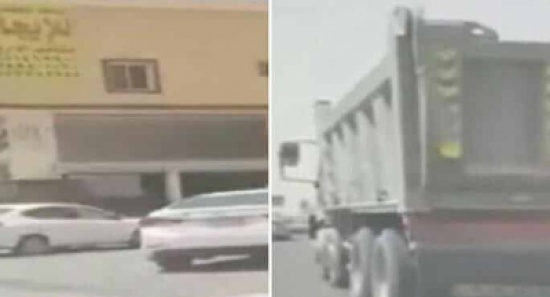 شاهد: كيف تمكن أشخاص من إيقاف متهور يقود سيارة تقل أنابيب غاز !