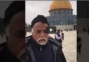 شاهد..خليجي يثير الجدل بسبب زيارته للمسجد الأقصى