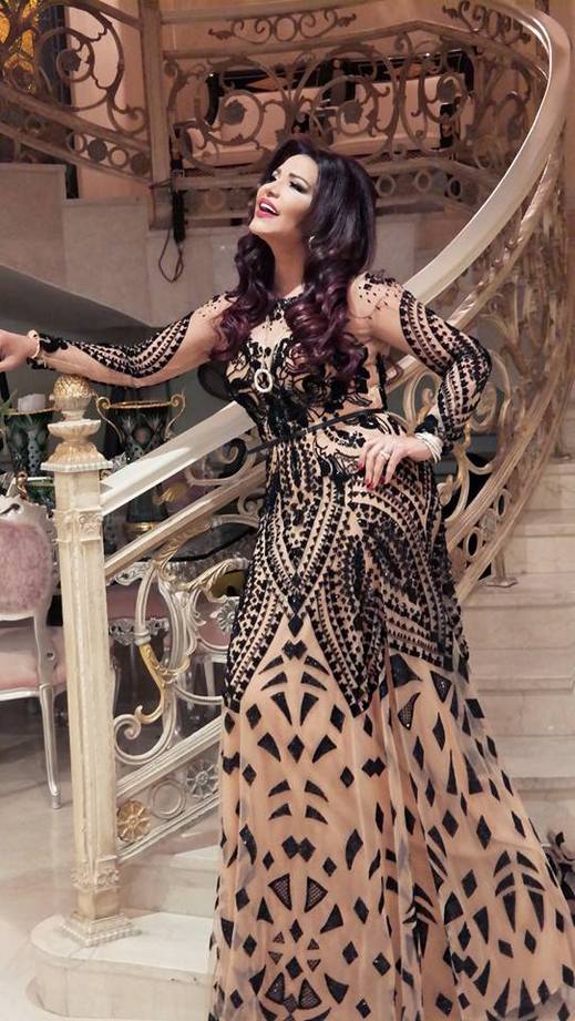 أحلام بإطلالة ملكية في عرس الشيخ فيصل آل ثاني