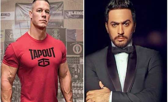 جون سينا ينشر صورة لتامر حسني! جون سينا ينشر صورة لتامر حسني!