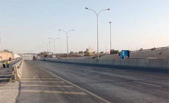 إعادة فتح المسرب الأيمن من طريق المطار إعادة فتح المسرب الأيمن من طريق المطار