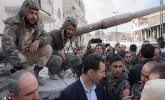الأسد "على خطوط" الدماء في الغوطة الأسد "على خطوط" الدماء في الغوطة