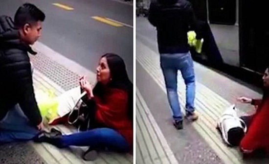 فيديو| لن تُصدّقوا ماذا فعل شاب بحبيبته التي طلبت الزواج منه أمام المارة! فيديو| لن تُصدّقوا ماذا فعل شاب بحبيبته التي طلبت الزواج منه أمام المارة!