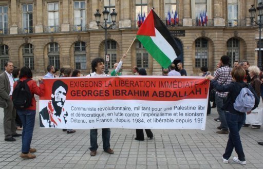 تظاهرة في باريس تطالب باطلاق سراح جورج ابراهيم عبدالله