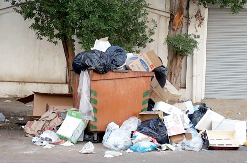 جرش تعاني من تفاقم مشكلة النظافة