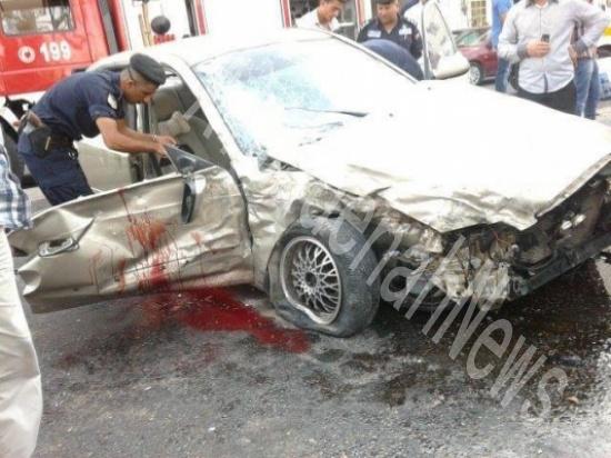 وفاة عريس وشقيقته ومواطن اخر في حادث تصادم على طريق الحصن وفاة عريس وشقيقته ومواطن اخر في حادث تصادم على طريق الحصن