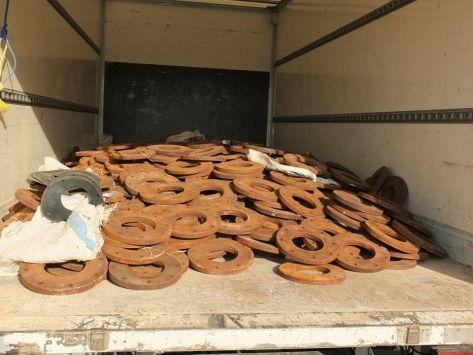 بالصور : ضبط مليوني حبة مخدرة داخل ''بلاطات بريك''