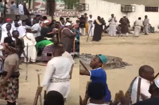 شاهد بالفيديو: احتفال في أحد حواري مكة بقدوم شهر رمضان