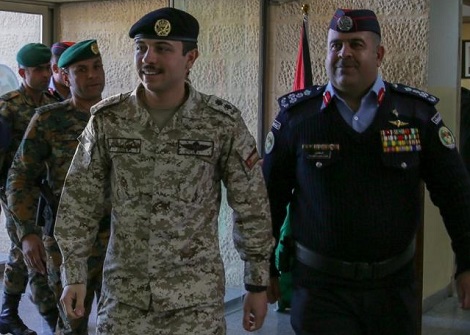 بالصور : الأمير حسين يزور مديرية شرطة محافظة العقبة