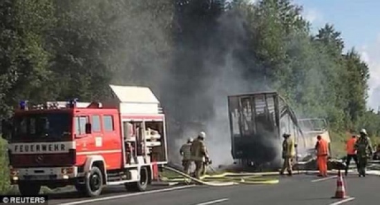 الفيديو: 17 قتيلا بتصادم مروع في ألمانيا