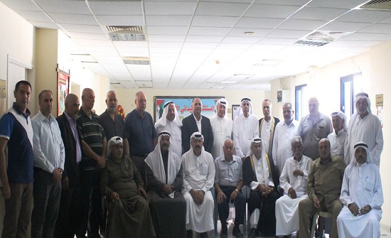 وفد من وجهاء قطاع غزة يزور المستشفى الميداني الأردني