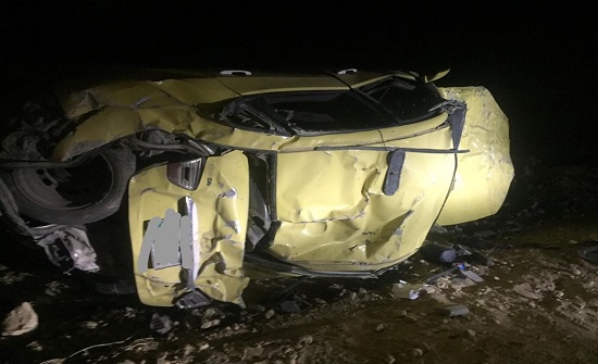 بالصور : وفاة عشريني اثر تدهور مركبة على شارع الاردن