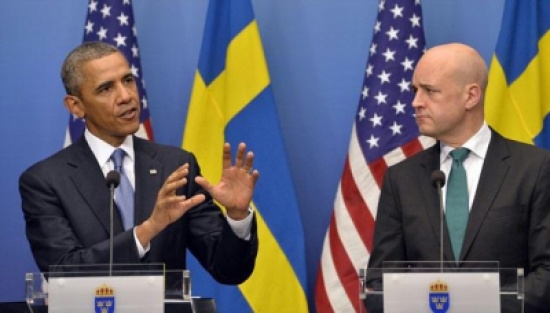 أوباما في السويد لحشد دعم دولي لـ"ضرب" سوريا