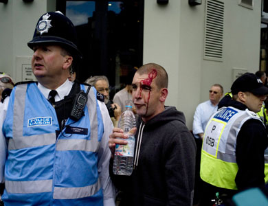 اعتقال اكثر من 160 محتجا مناهضين للاسلاميين واخرين في لندن