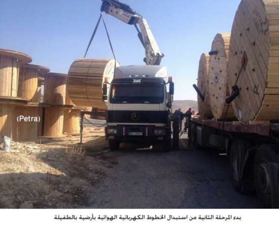 بدء المرحلة الثانية من استبدال الخطوط الكهربائية الهوائية بأرضية بالطفيلة بدء المرحلة الثانية من استبدال الخطوط الكهربائية الهوائية بأرضية بالطفيلة
