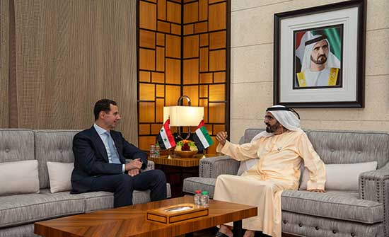 الرئاسة السورية: الأسد التقى نائب رئيس دولة الإمارات الرئاسة السورية: الأسد التقى نائب رئيس دولة الإمارات