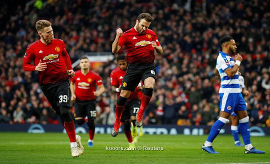 بالفيديو :  مانشستر يونايتد يتخطى عقبة ريدينج في كأس الاتحاد