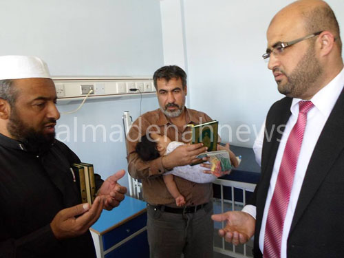 بالصور : مدير اوقاف جرش يزور مستشفى المدينة