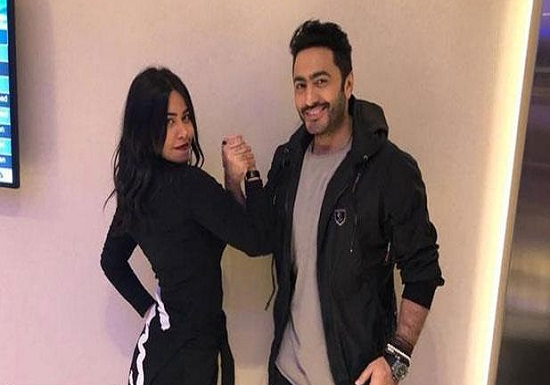 بالصورة : تجاهل شيرين لتامر حسني يزيد التساؤلات حول ما وقع بينهما في الخفاء!