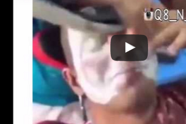 شاهد..  احذر من إغماض عينيك أثناء الحلاقة