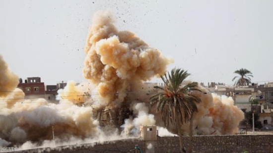 مقتل 20 مسلحا في غارة بسيناء