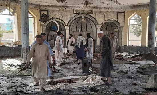 إدانات دولية وعربية واسعة لتفجير مسجد بأفغانستان إدانات دولية وعربية واسعة لتفجير مسجد بأفغانستان
