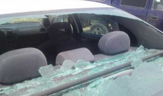 تحطيم مركبة لبلدية الرمثا..تفاصيل