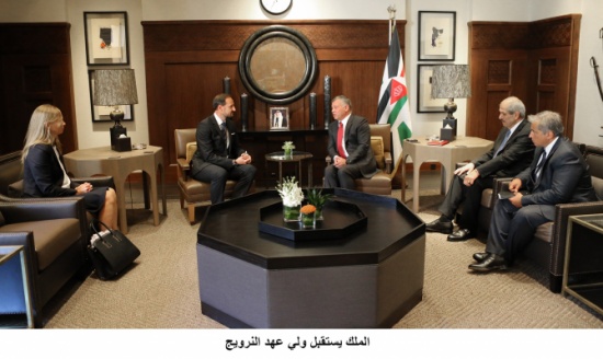 الملك يستقبل ولي عهد النرويج