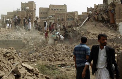 التحالف العربي يقصف مواقع الحوثيين قبل محادثات جنيف