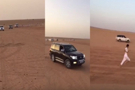 شاهد.. طفل سعودي يفوز بسيارة في سباق جري محلي