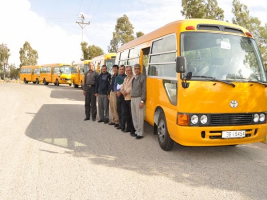 تحديث أسطول باصات جامعة إربد