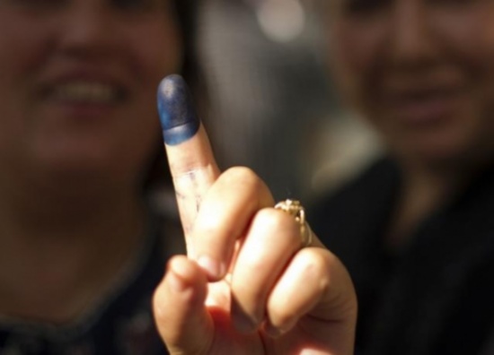 اقبال شديد على صناديق الاقتراع في كفرنجة اقبال شديد على صناديق الاقتراع في كفرنجة
