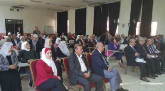 رئيس جامعة البلقاء التطبيقية يلتقي أعضاء هيئة التدريس في كلية الاميرة عالية الجامعية