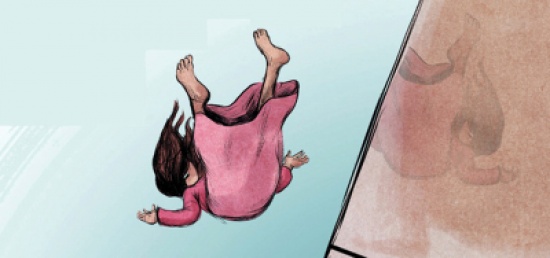 مصرع طفلة سقطت من الطابق الثاني في السلط