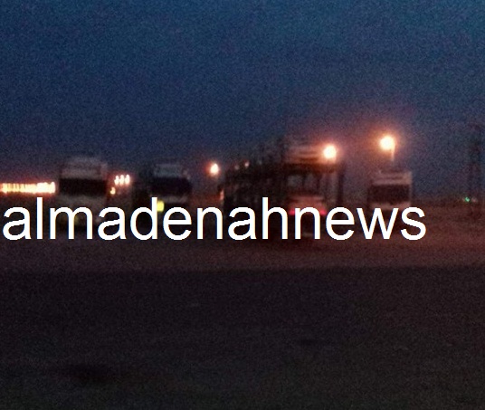 بالصورة ...  سائقون أردنيون عالقون بالحدود السعوديه الكويتيه