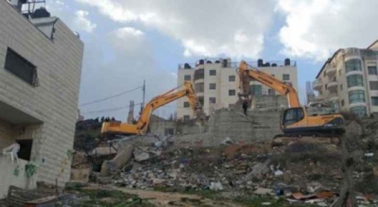 بلدية الاحتلال تهدم بناية سكنية بالقدس
