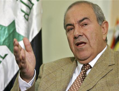 علاوي: حزام بغداد سقط والمضي نحو تقسيم العراق ممكن جدا علاوي: حزام بغداد سقط والمضي نحو تقسيم العراق ممكن جدا