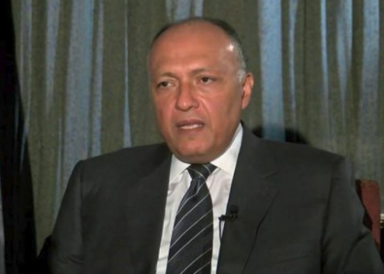 وزير الخارجية المصري يصل عمان