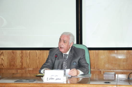 وزير الأعلام الأسبق سمير مطاوع يحاضر في كلية الدفاع الوطني