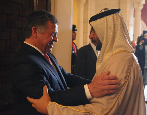 الملك يستقبل الشيخ حمدان بن زايد آل نهيان