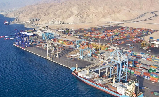 19.5 مليون طن مناولة البضائع في ميناء العقبة العام الماضي 19.5 مليون طن مناولة البضائع في ميناء العقبة العام الماضي
