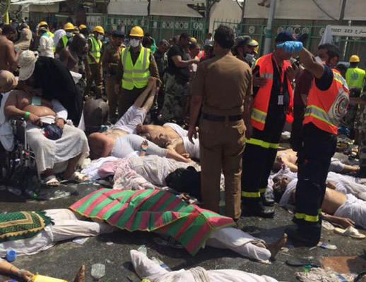ارتفاع حصيلة التدافع في منى .. اكثر من 450 قتيل و 700 اصابة ارتفاع حصيلة التدافع في منى .. اكثر من 450 قتيل و 700 اصابة