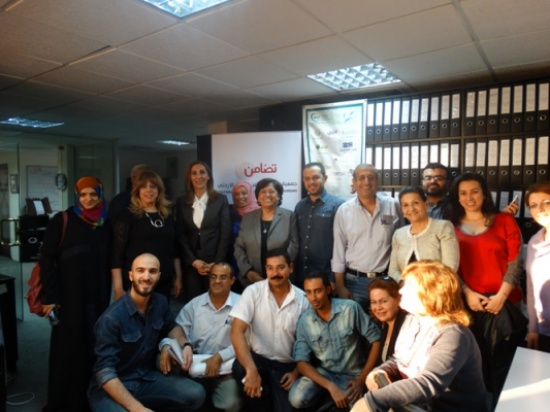 وفد من منظمة المرأة من أجل المرأة السويدية يزور "تضامن"