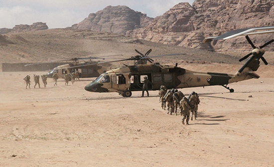 تمرين لاقتحام جوي ضمن فعاليات الاسد المتأهب