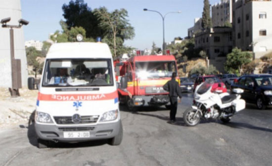 إصابة ٨ عسكريين بتدهور مركبة في الرويشد
