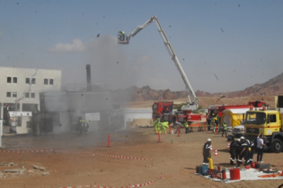 مديرية دفاع مدني العقبة تنفذ تمريناً لحادث وهمي مفترض