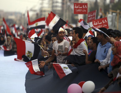 المعارضة المصرية لا تؤيد الانقلاب العسكري