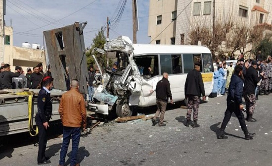 بالصور : 6 إصابات إثر حادث في بيادر وادي السير بالصور : 6 إصابات إثر حادث في بيادر وادي السير