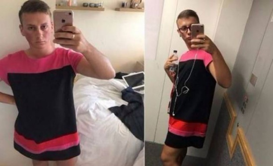 لماذا توجه هذا الشاب إلى عمله في ثوب والدته؟